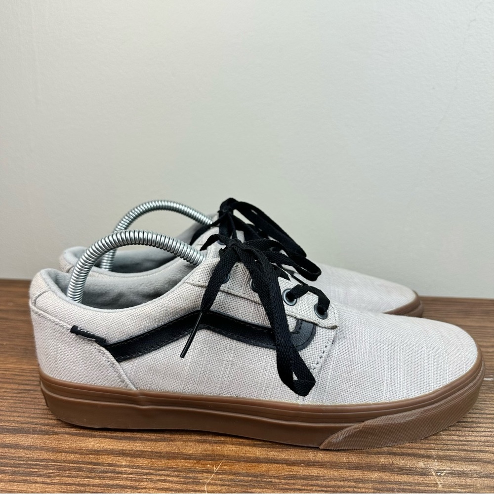 Vans Mens Off the Wall Canvas Gray/Off White TB4R Size 9